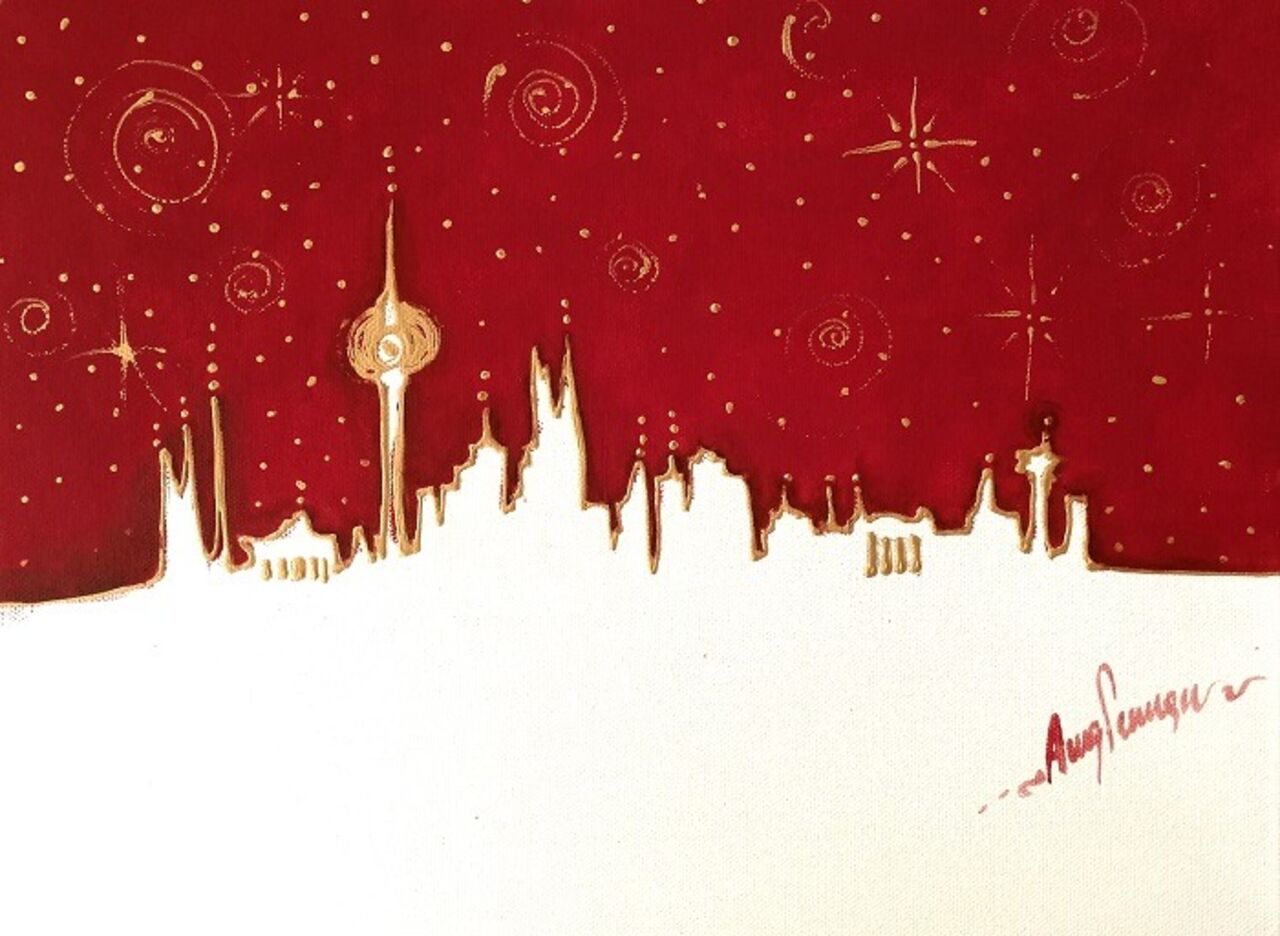Berlin Christmas Skyline - ArtNight