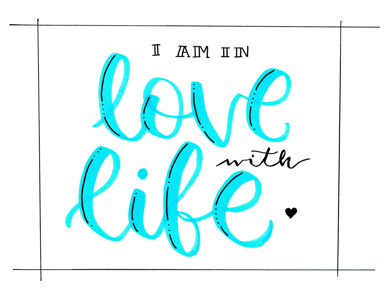 Handlettering für Beginner: "love life" - ArtNight